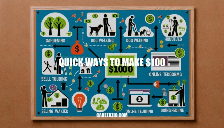 Quick Ways to Make $100